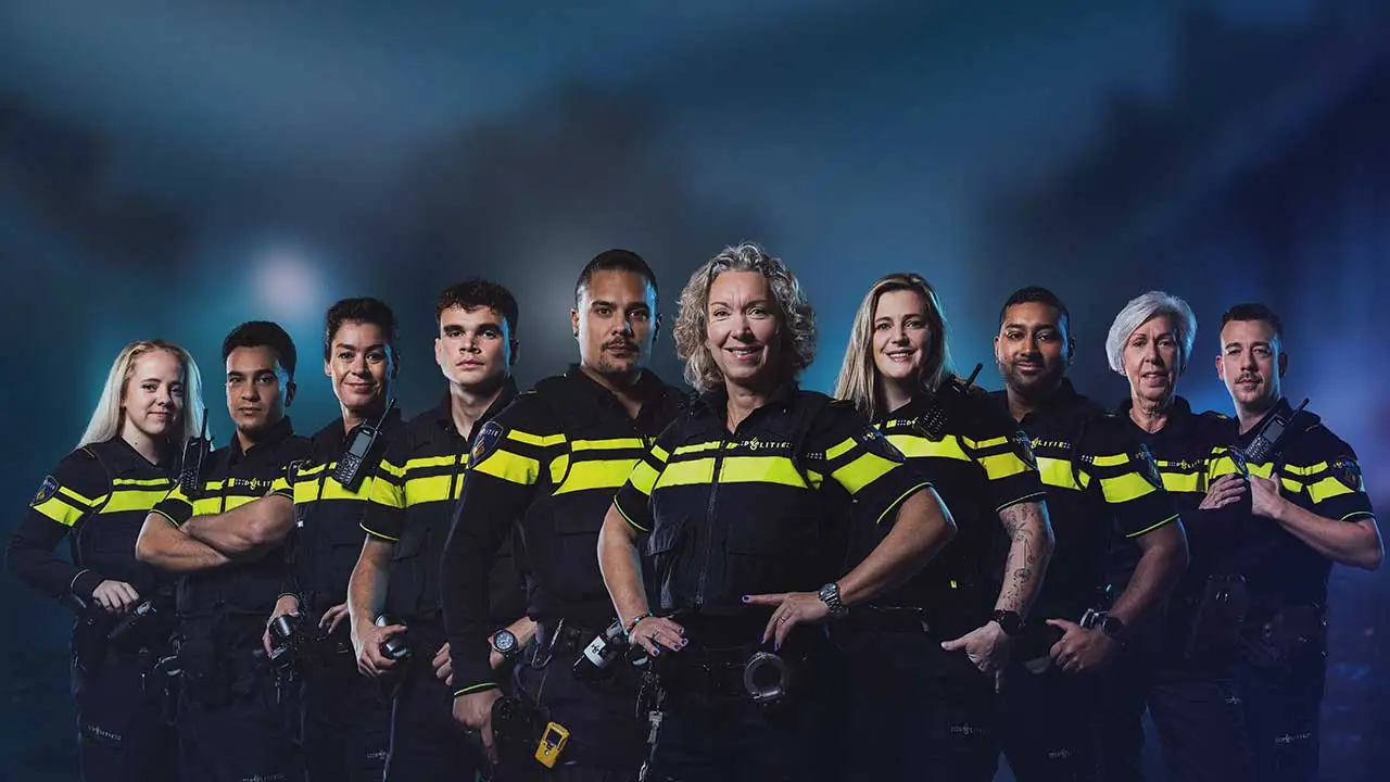 Het team uit de politie docuserie Blauw