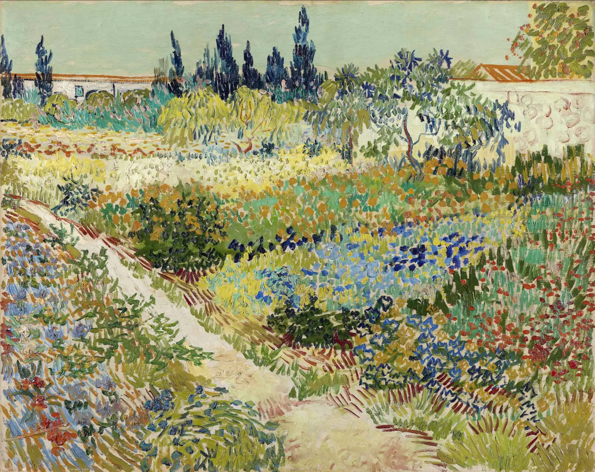 Vincent Van Gogh Tuin Te Arles 1888 Kunstmuseum Den Haag Langdurig Bruikleen Van De Rijksdienst Voor Het Cultureel Erfgoed